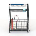3 Tier Metal Sporting Goods Storage Rack In Garage Storage Stand