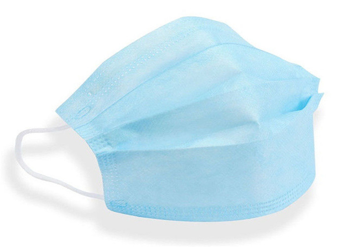 Medical Protective 3 Ply Face Mask , Disposable Pollution Mask 95mm*175mm Size