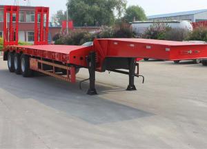 Quality 80 Tons/100 Tons Low Bed Semi Truck Trailer With 15t Grade And Jost E100 Landing Gear wholesale