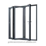 Commercial Patio Aluminum Folding Door Double Tempered Glass