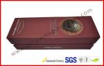 Handmade Silver Printed 1400g Grey Board Wine Packaging Boxes , Magnetic Wine