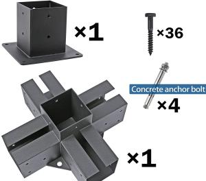 Quality Enhance Your Outdoor Space with Surealong's 5-Way Corner Bracket and Flange Anchors wholesale