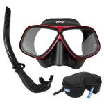 Universal Surfing Spearfishing Snorkel Mask Set With Breathing Tube