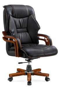 Quality Adjustable Height Executive Leather Computer Chair , Corporate Office Chairs Durable wholesale