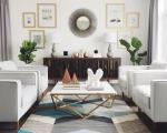 Unique Diamond shaped Stainless Steel Base Marble Top Console Coffee Tape