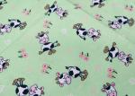 Cartoon Animal Reactive Printed 150gsm Cotton Flannel Cloth