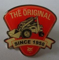 Quality Hot red epoxy coating / resin lapel pin badge wholesale