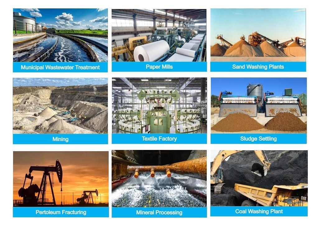 Hengfeng Wastewater Treatment Chemical Cationic Polyacrylamide Flocculant PAM Polyacrylamide