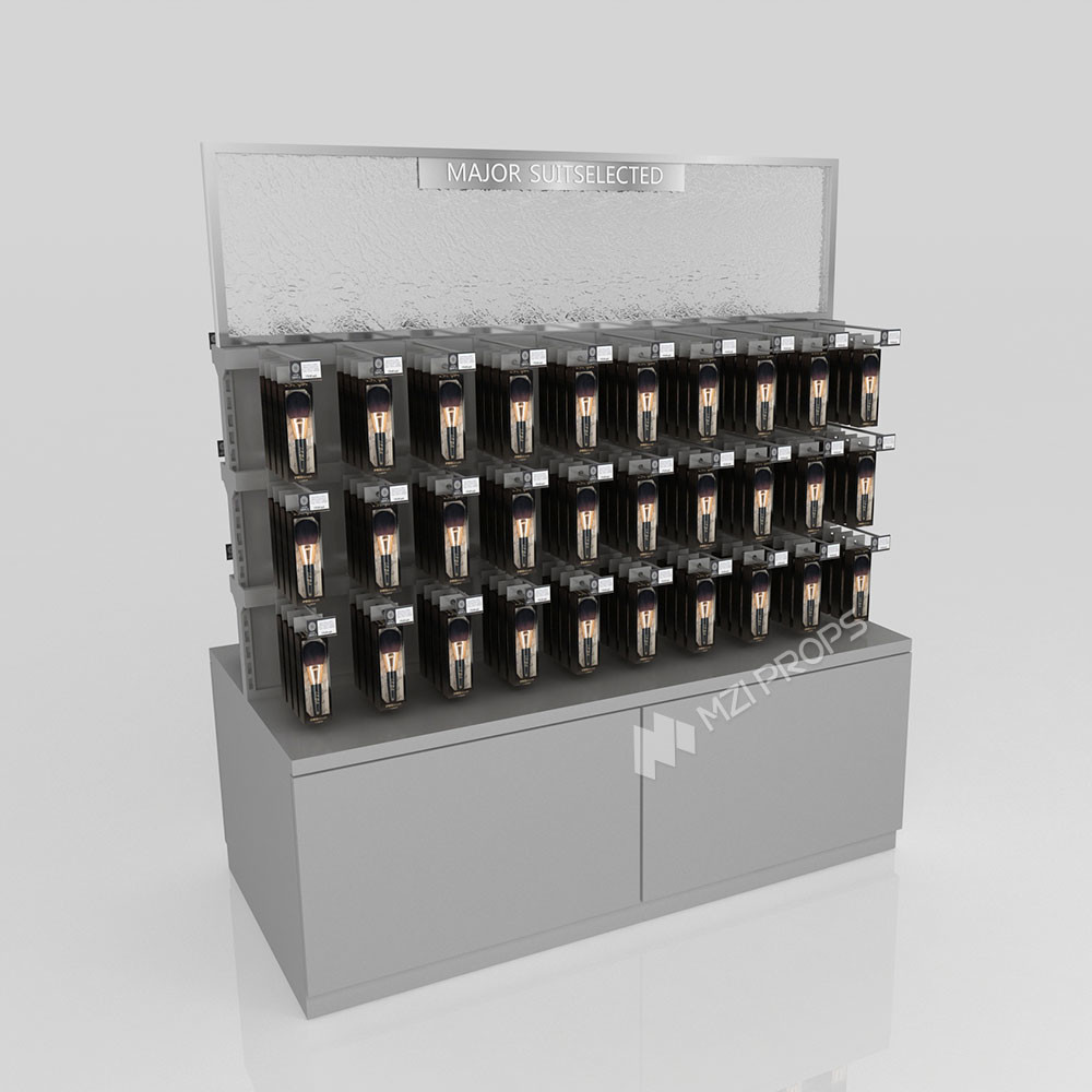 GDR11-ZD01-D Fashion Exhibition Display with LED Light Strips and Crystal Block for Retail Stores