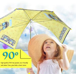 Quality EVA Two Panels Compact Umbrella Eco-friendly And Odour Free , Give Kids A Clear Vision , Reflective Strips wholesale