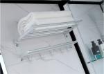 Shower Cabins White Acrylic ABS Tray 1900*1200*2150mm black aluminium side open
