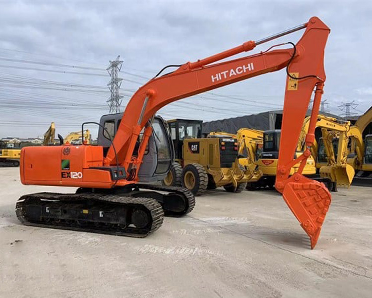 Japanese Make Backhoe Digger Used Hitachi 120 Crawler Excavator EX120-5 2016 Year
