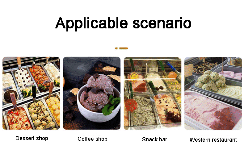 3 Flavors Automatic Soft Serve Commercial Ice Cream Machine for Household in Pakistan Material Cylinder Capacity 6Lx2