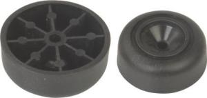 Quality Black Adjustable Furniture Glides , Chair Foot Glides No Nail For Plastic Sofa Leg wholesale