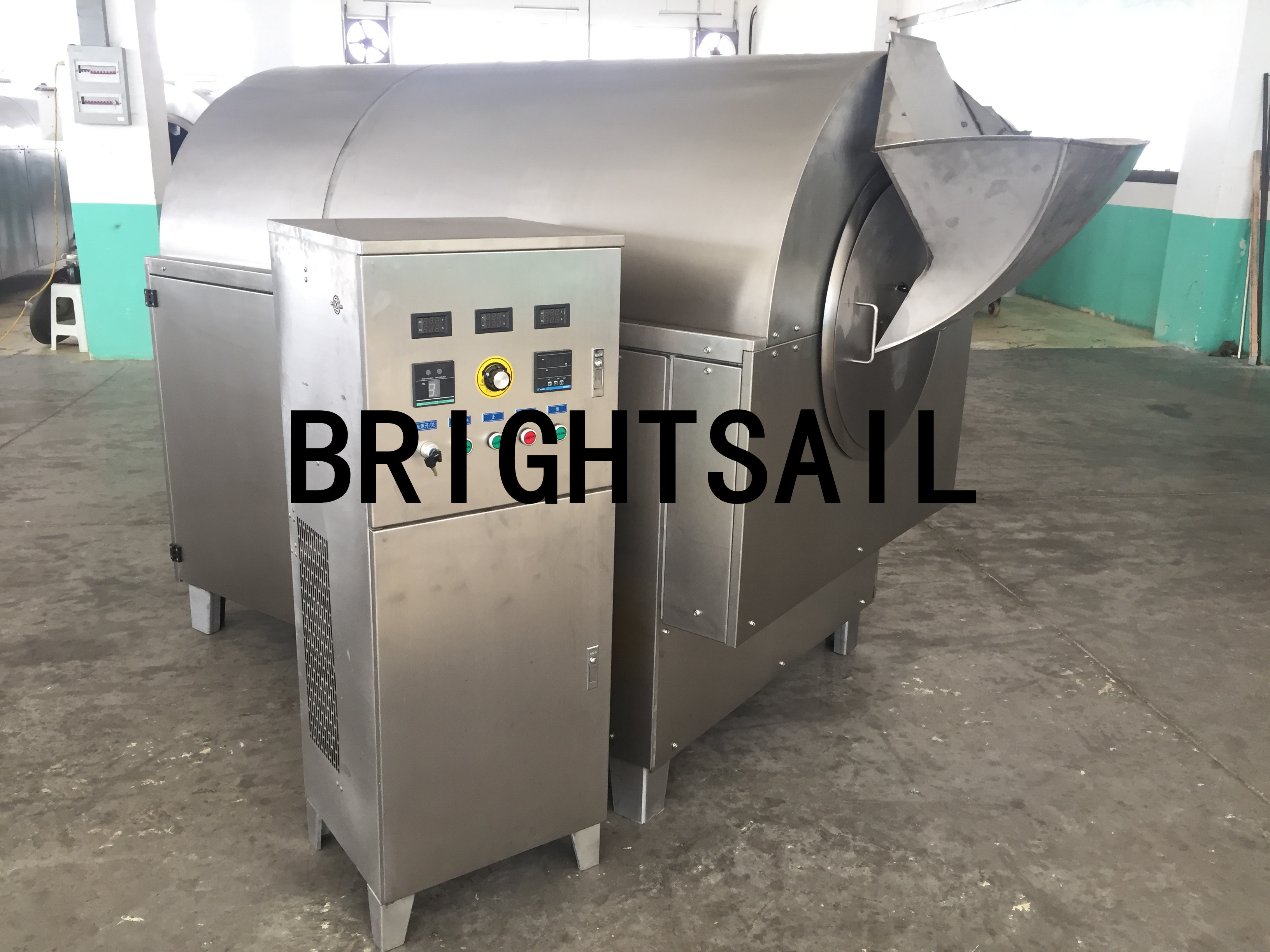 Electric Rotary SS304 4kw Chestnut Roasting Machine