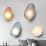 Nordic LED Wall Lamps Living Room Designer Lamp Modern Glass Pebble Wall Light