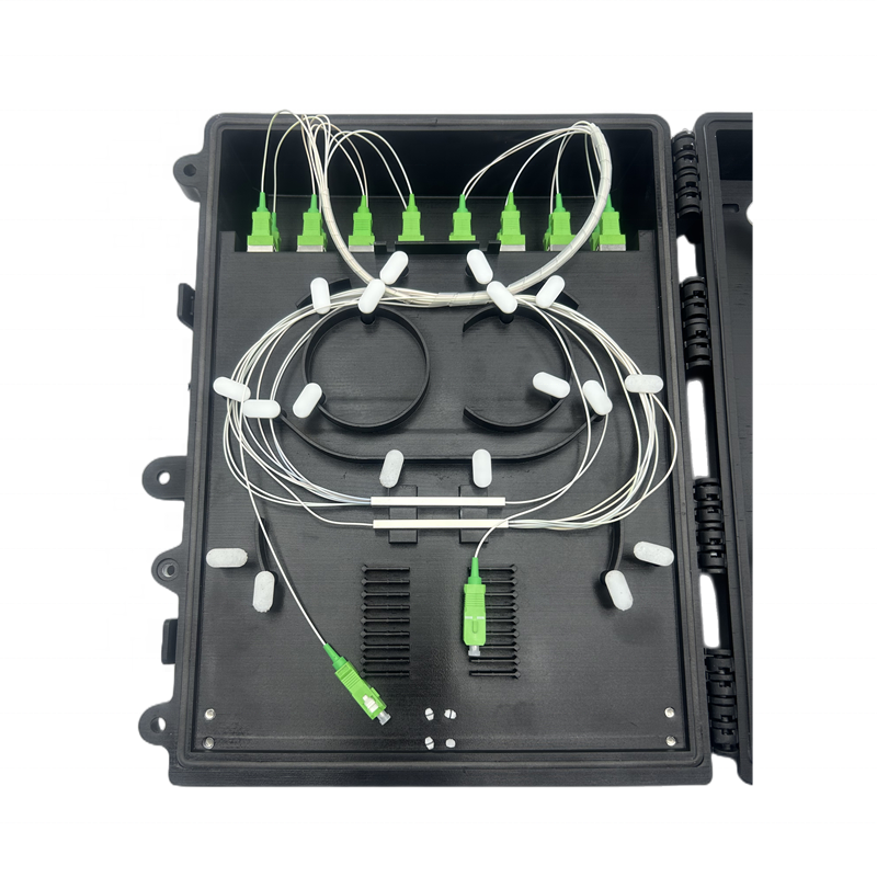 IP55 Outdoor Wall/Hole Mounted Fiber Optic Distribution Box with 16/12/8 Cores SC APC