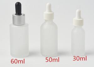 Quality Durable Cosmetic Jars Bottles Frosted Glass Packaging With Childproof Cap wholesale