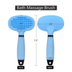 Bathing Grooming Silicone Pet Supplies Brush Comb Custom Color With Soft Massage