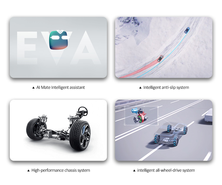 2024 Electric Luxury Suv Smart Car Geely Electric Car Zeekr X Energy Vehicles 4 Wheel Ev Cars Maximum power 315kw 428Ps