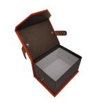 Packaging Luxury Gift Box Velvet Custom Logo With Leather Handle