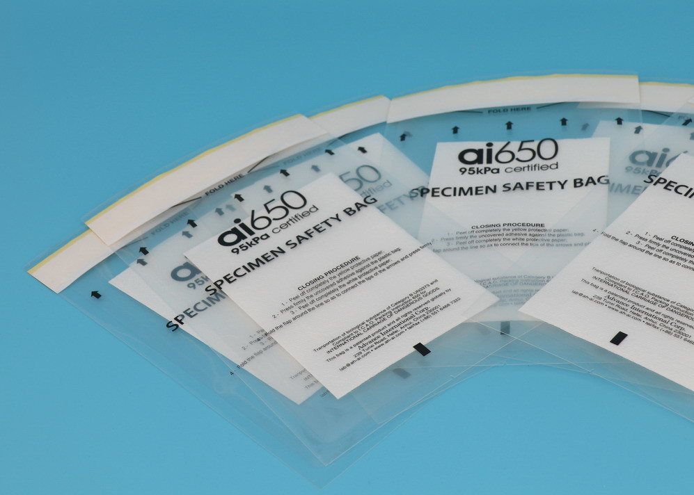 95kPa Biohazard Specimen Transport Bags