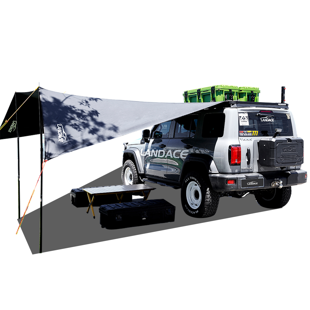 4x4 Roof Top Tent with Side Canopy and Awning Camouflage Field Game Style