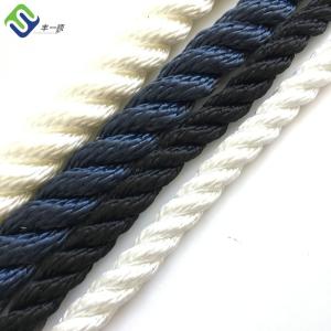 Quality Marine White 3 Strands Twisted Nylon Rope 20mm Customized wholesale