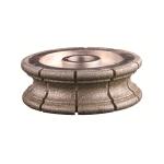 Silver Slotting Electroplated Bullnose Grinding Wheel 35mm
