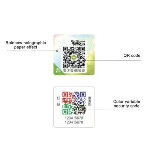 Quality Gloss Double Layer Sticker Anti Counterfeiting Custom Label Printing ISO9001 wholesale