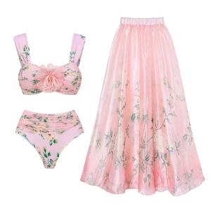 Quality Summer Bikini Set in Vibrant Colors High Elasticity Wire Free Swimwear wholesale