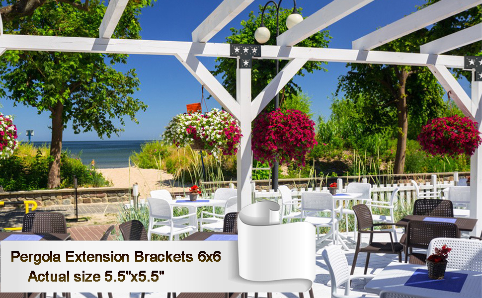 Secure 4x4 Metal Post Anchor for Pergola Gazebo Wood Pole Connection in Black