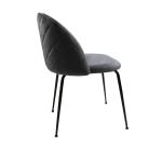 Soft Velvet Upholstered High Back Armless Chairs for Modern Restaurant Seating