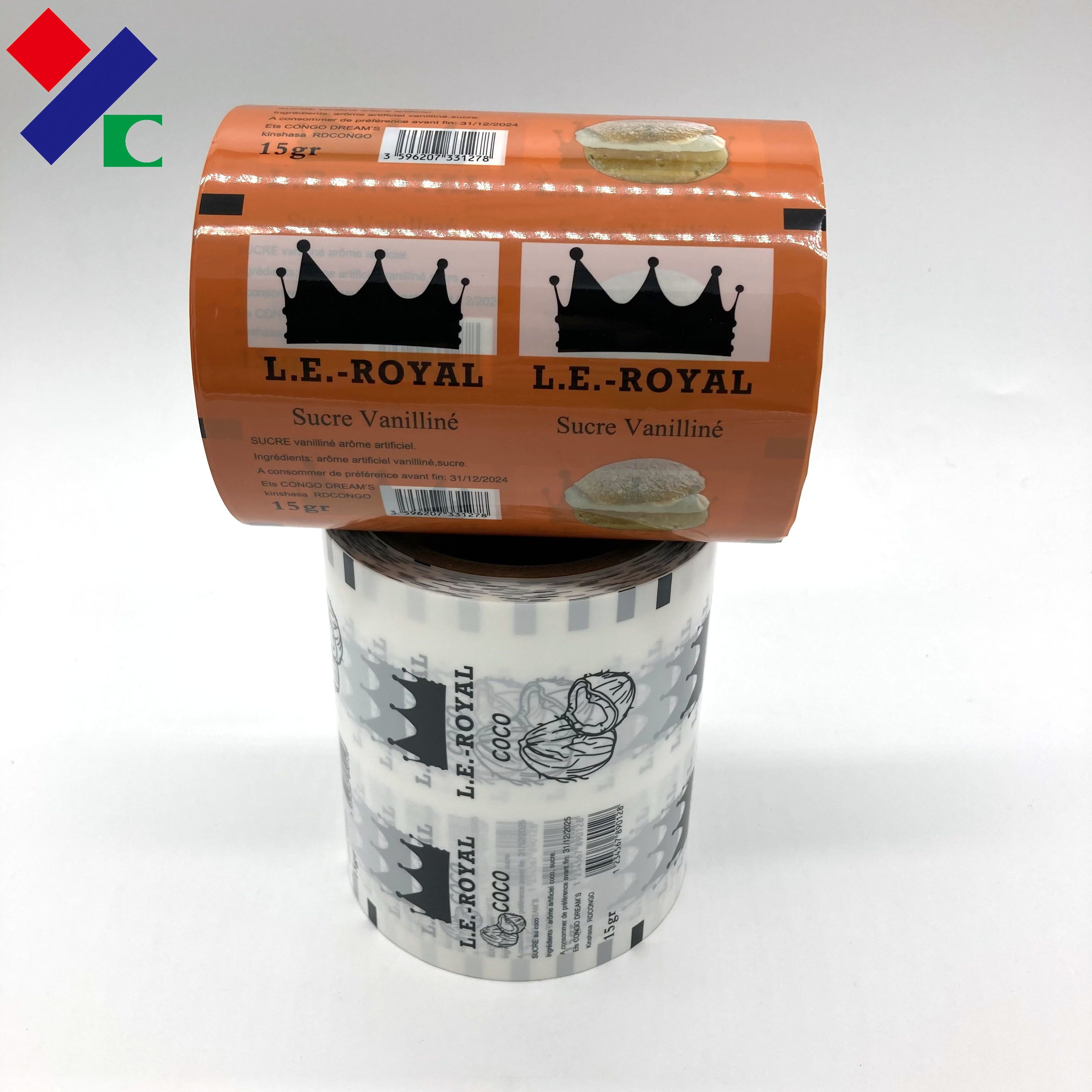 Banana Flavor Powder Laminated Packaging Rolls High Barrier