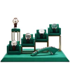 Quality ROHS High End Suede Luxury Watch Display Wrist Watch Holder Stand wholesale