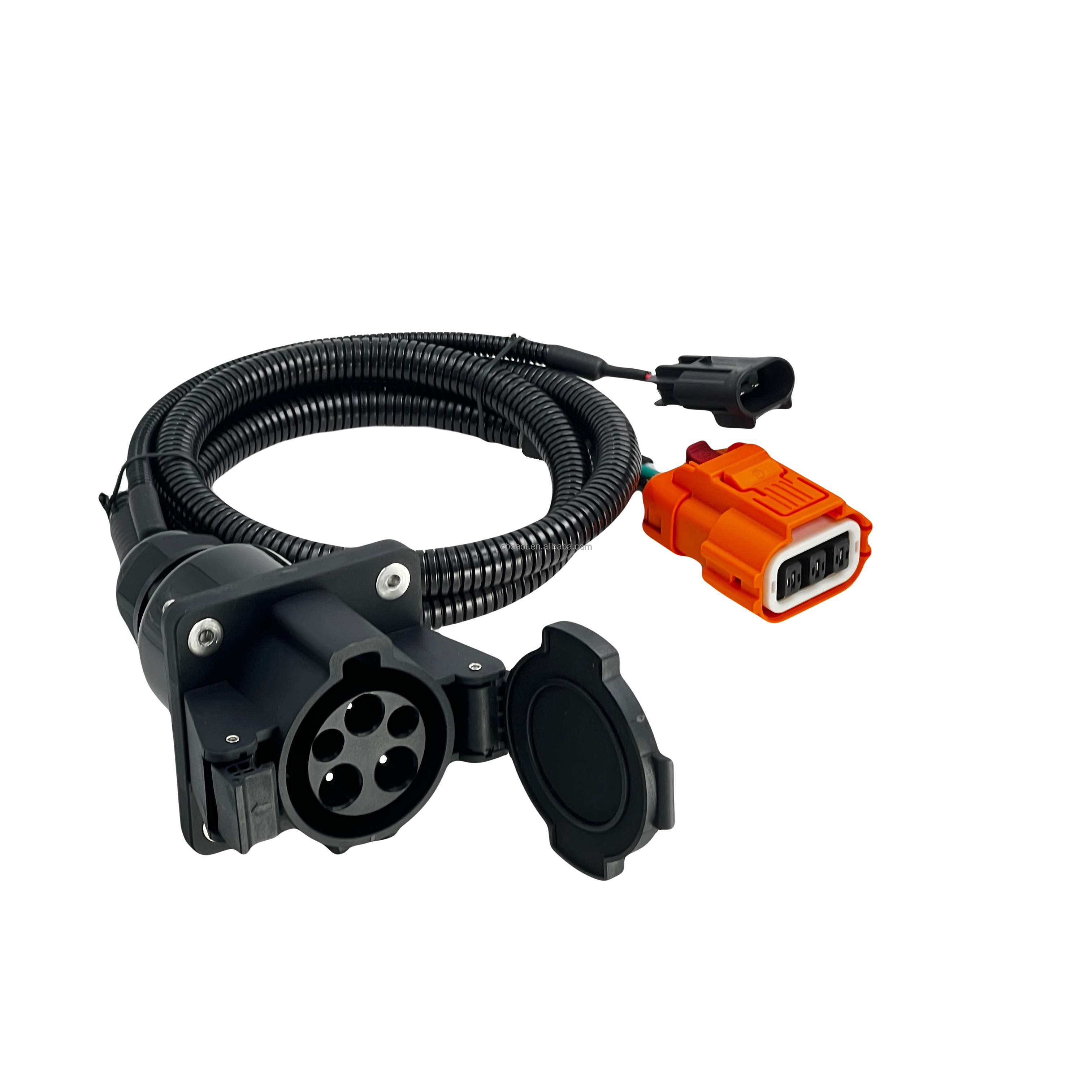 Custom Amp 633063 Aptiv 13510099 Connector Y Cable AOTAI 80A J1772 Type1 EV Charging Inlet