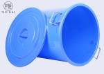 B280L Households Plastic Rubbish Bins , Storage Round Bucket With Lid For