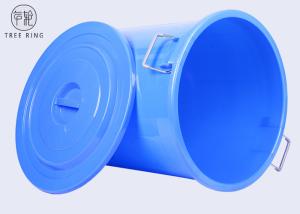 Quality B280L Households Plastic Rubbish Bins , Storage Round Bucket With Lid For Collection wholesale