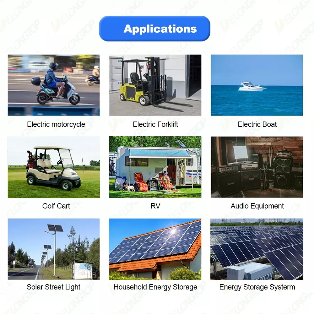 12V 48V 60V 72V Lithium Ion Lifepo4 Battery Pack 100ah 150ah 200ah 300ah 400ah