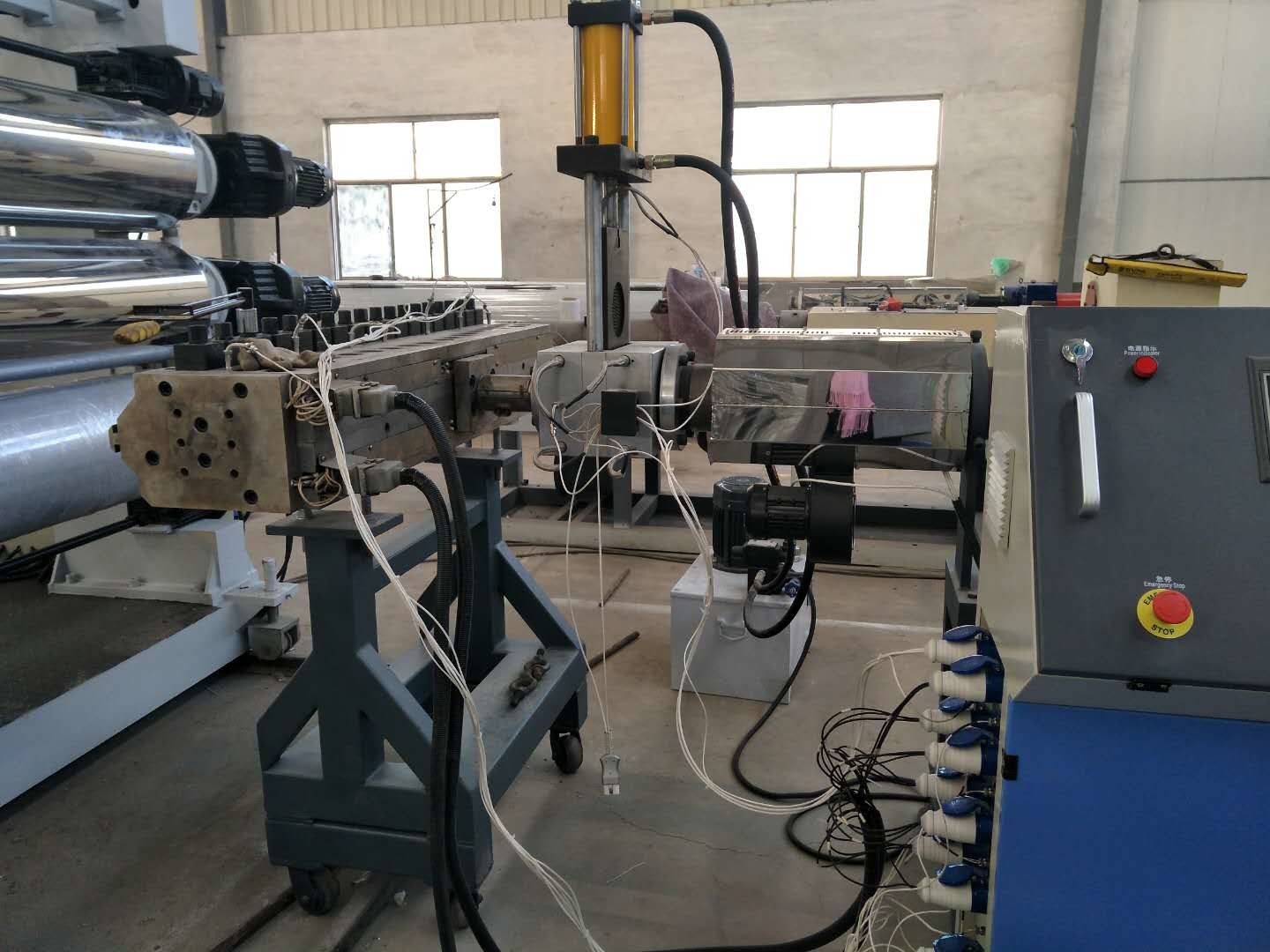PVC WPC Door Board , Ceilling , Window Frame Profile Production Line , PVC Wall Panel Profile Making Machine