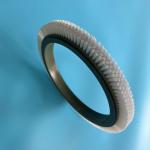 122 Inner Dia Stenter Machine Parts Brush Wheel Green Plastic Body White Nylon