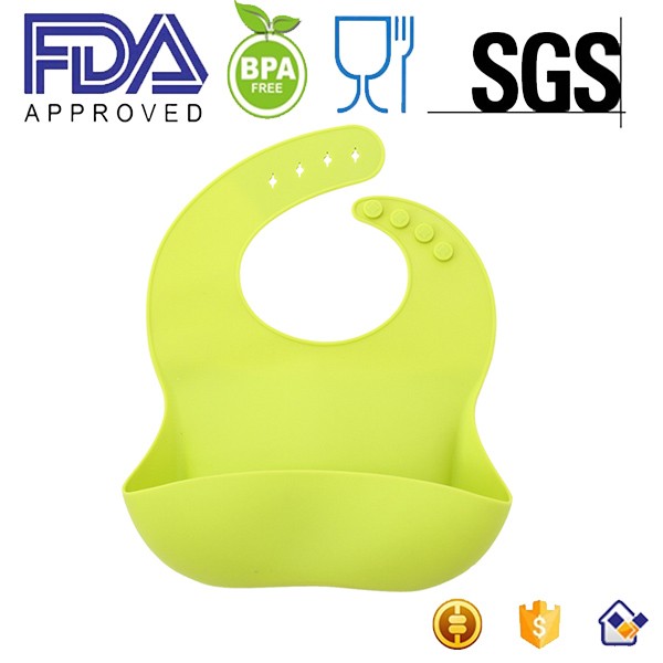 2016 promotional custom design fancy silicone baby bibs
