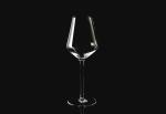Bar 520ml 265mm Hand Blown Lead Free Crystal Wine Glasses Rounded Body Clear