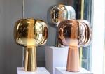 lampara rose golden shinny golden chrome sliver decorative glass pendant light