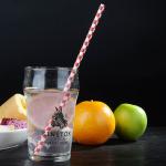 Bio Degradable Harmless Waterproof Paper Straws 7.75'' Long 0.24'' Diameter
