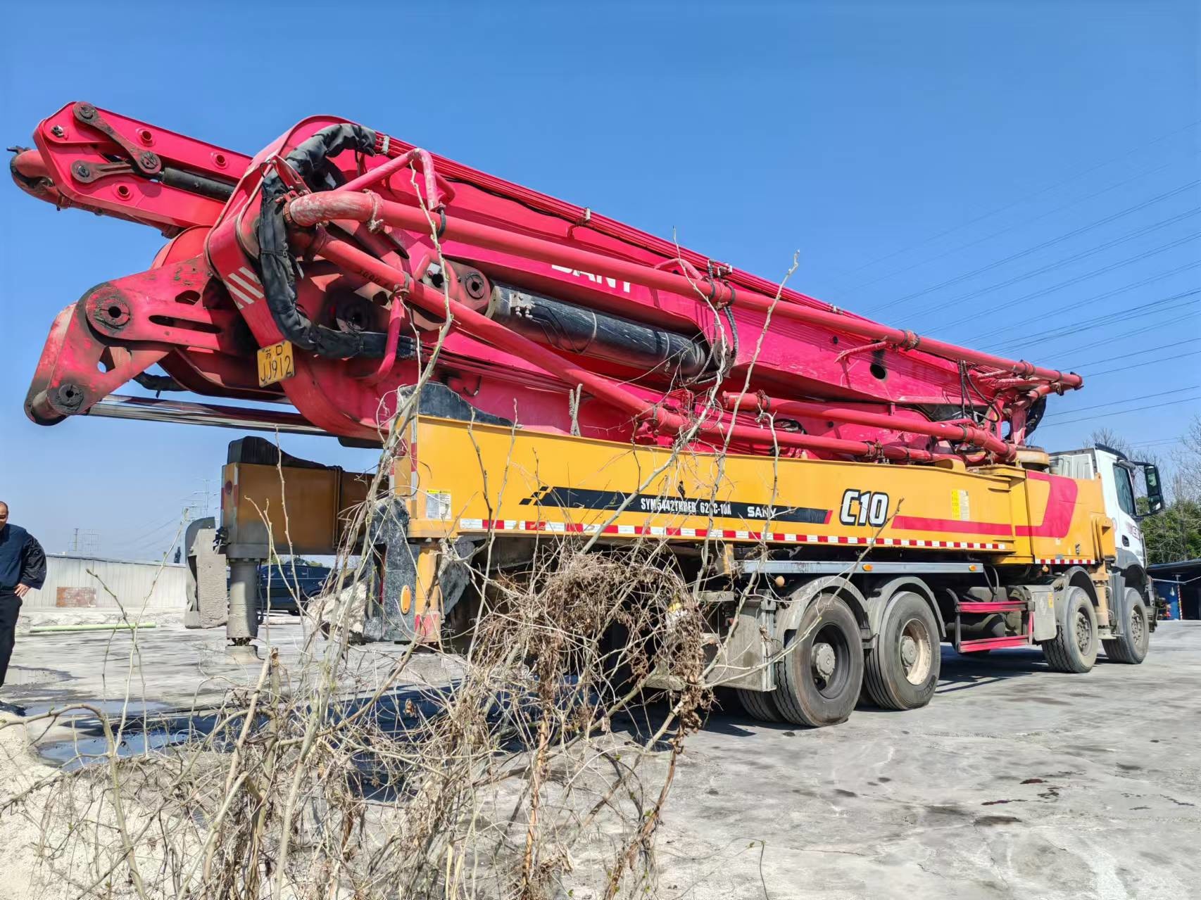 2021 Used Concrete Pump Truck 62m Price, Installed With Mercedes Benz Chassis