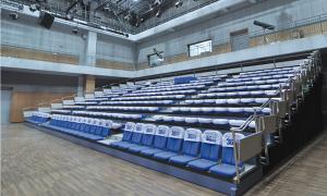 Quality Manual Operation Foldable Telescopic Bleacher Seating Floor Mounted wholesale