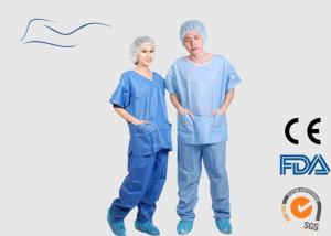 Quality Eco Friendly Scrub Suit For Men Around Neck Style CE / ISO Certification wholesale