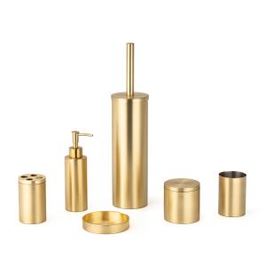 Quality METALS MATERIAL Soap Foam Dispenser Toothbrush Holder Bathroom Accessories Set wholesale