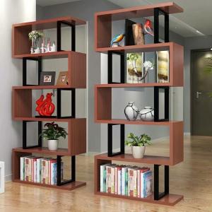 Quality Customized Color Metal And Wood Storage Shelves , Steel And Wood Bookshelf wholesale